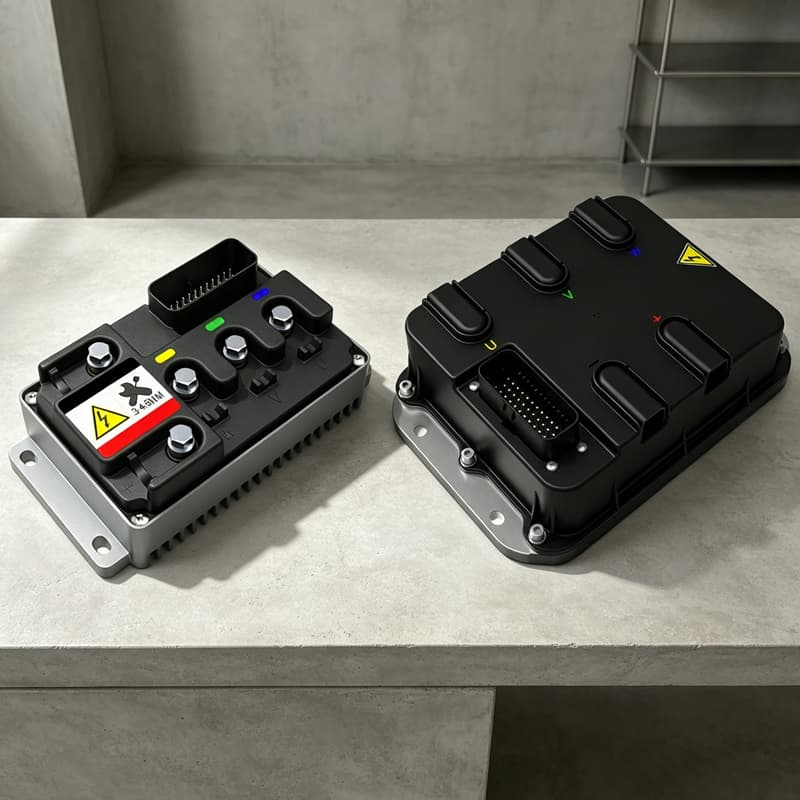 How does the motor controller solve the energy consumption problem through the MOSFET module?