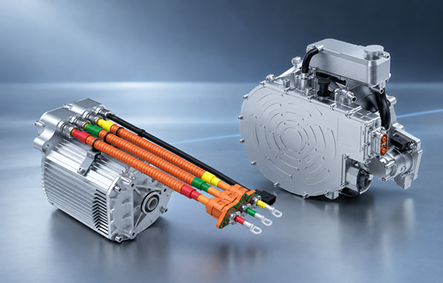 High efficiency PMSM motor and controller for electric vehicle